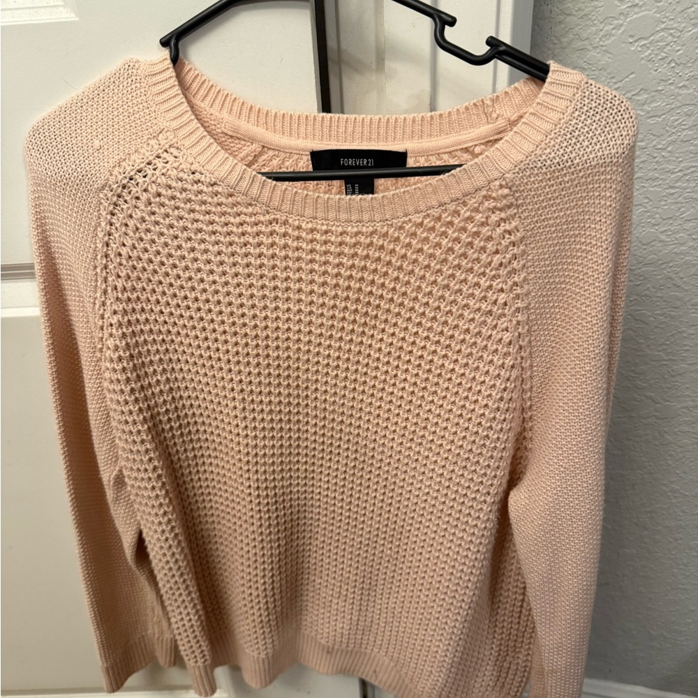 Forever 21 Women's Blush Crew Neck Sweater